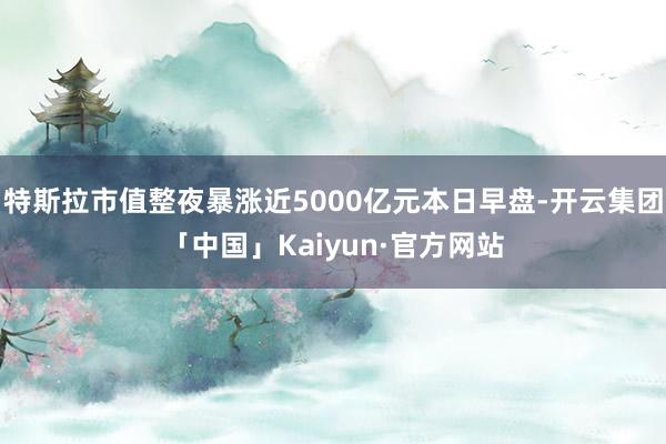 特斯拉市值整夜暴涨近5000亿元本日早盘-开云集团「中国」Kaiyun·官方网站