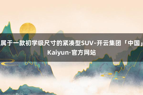 属于一款初学级尺寸的紧凑型SUV-开云集团「中国」Kaiyun·官方网站